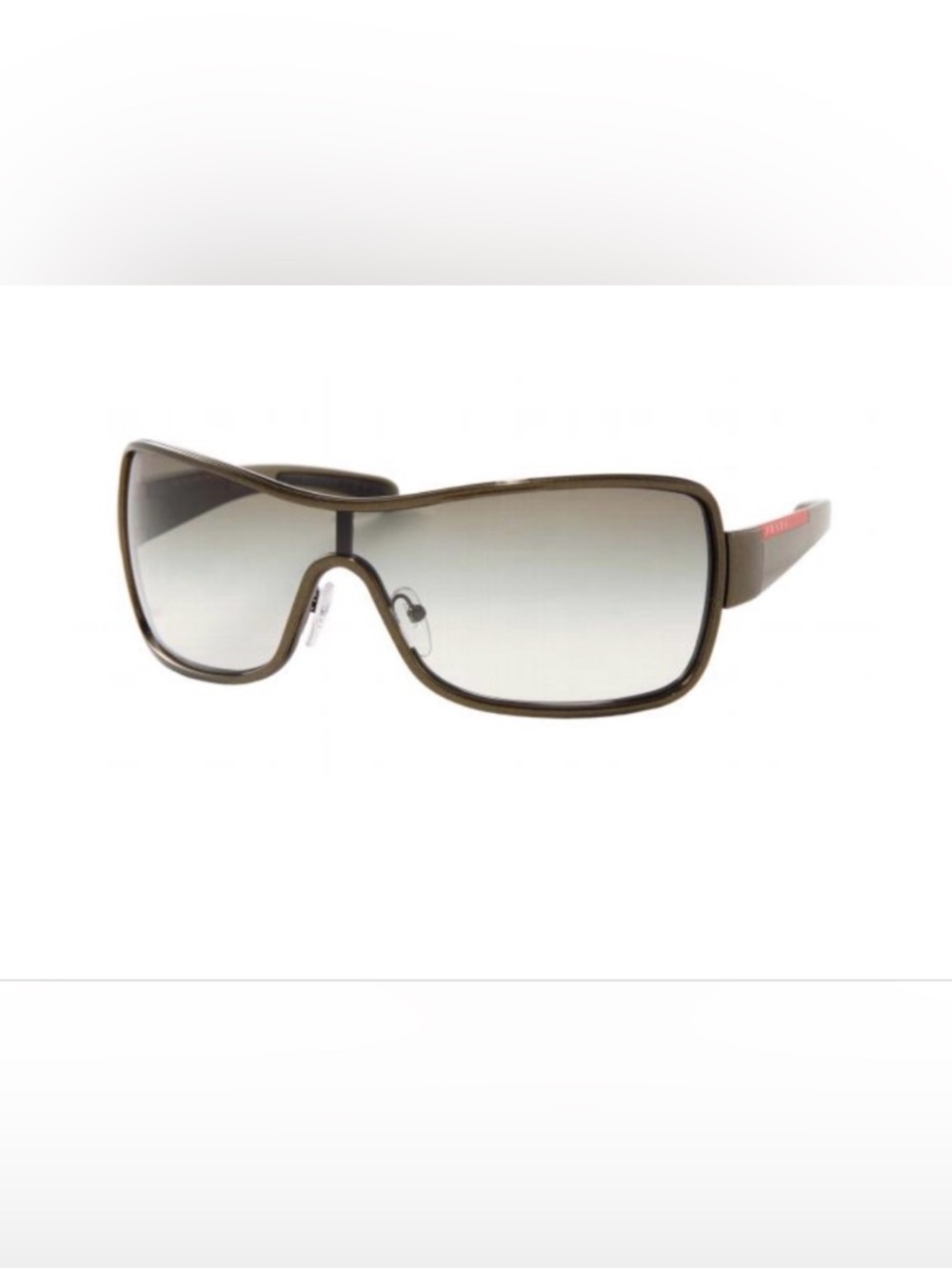 PRADA
PRADA SPS 55G
Green Khaki
Shield Mask
Sunglasses
Vintage - Picture 10 of 12